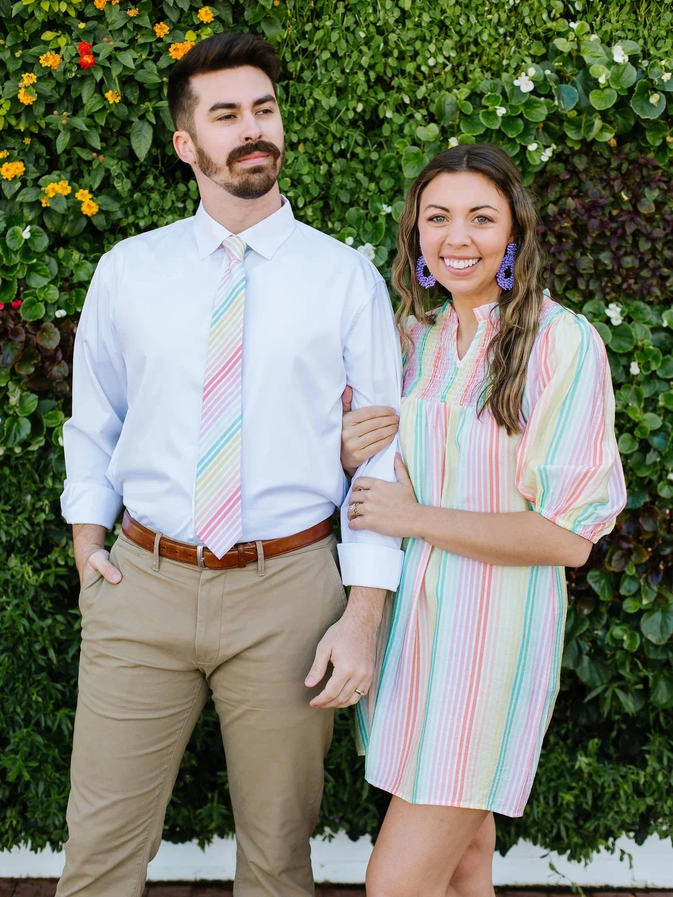 Amelia Pastel Stripe Tunic Dress