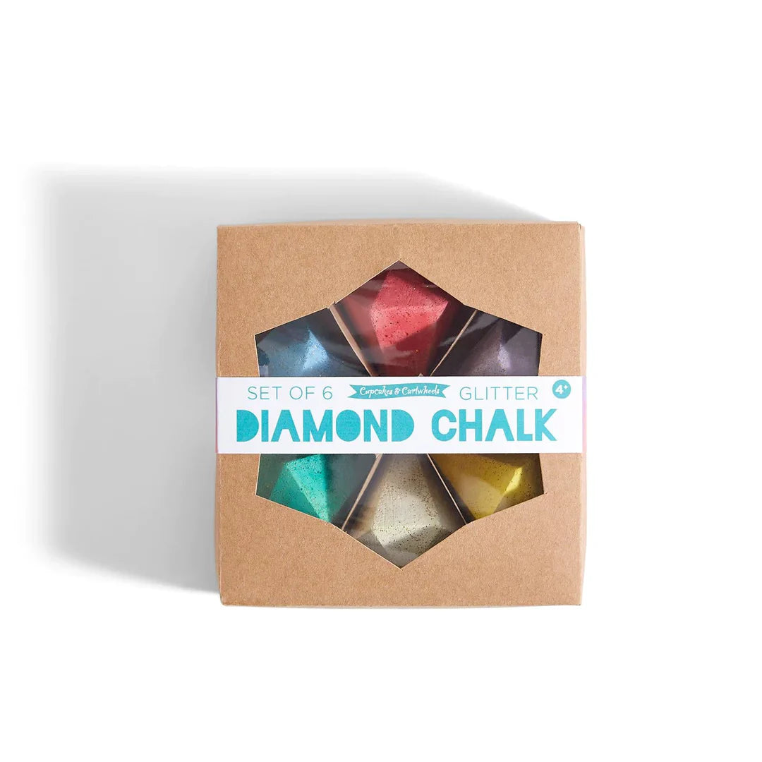Diamond Shaped Glitter Sidewalk Chalk
