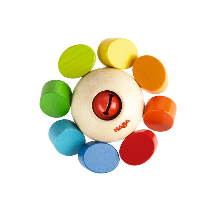 Haba Whirlygig Wooden Rattle & Clutching Toy