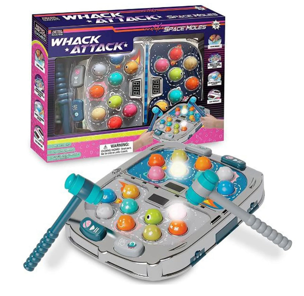 Whack Attack Space Moles Game
