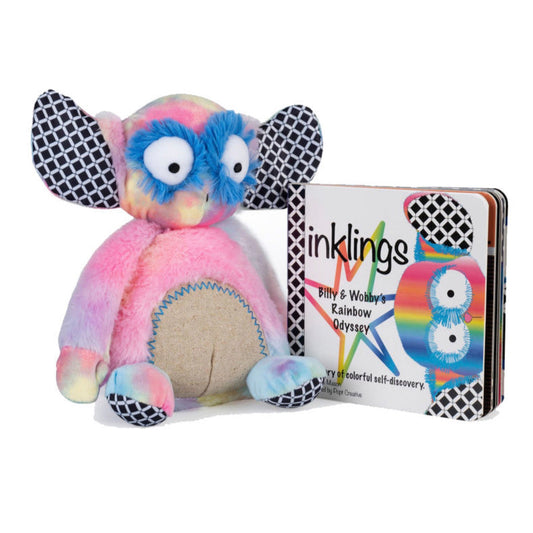 Inklings Baby Toy and Book Bundle | Rainbow Wobby