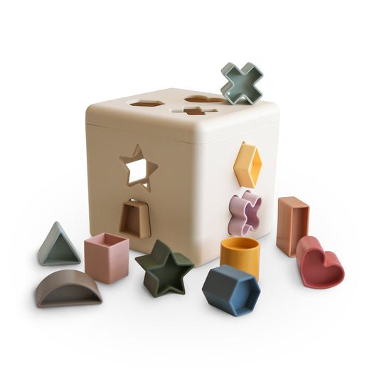 Mushie Shape Sorter Box