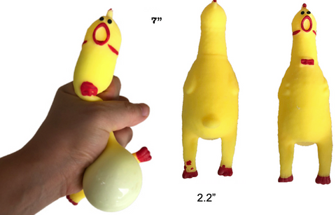 Squishy Yellow Chicken With Pop Out Egg