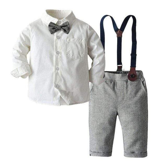 Boy's Clothing White& gray / 4T Boy Formal Wear Suit