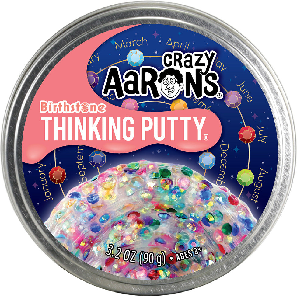 Birthstone 4" Thinking Putty Tin