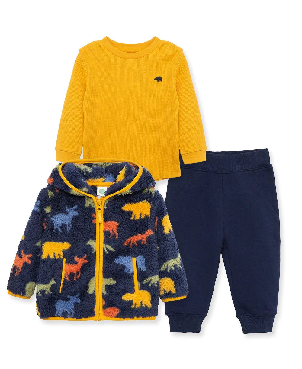 Woodland 3Pc Sherpa Set